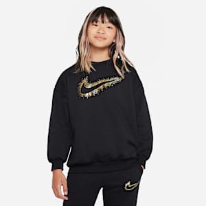Nike Sportswear Icon Fleece Older Kids' (Girls') Sweatshirt. Nike ID